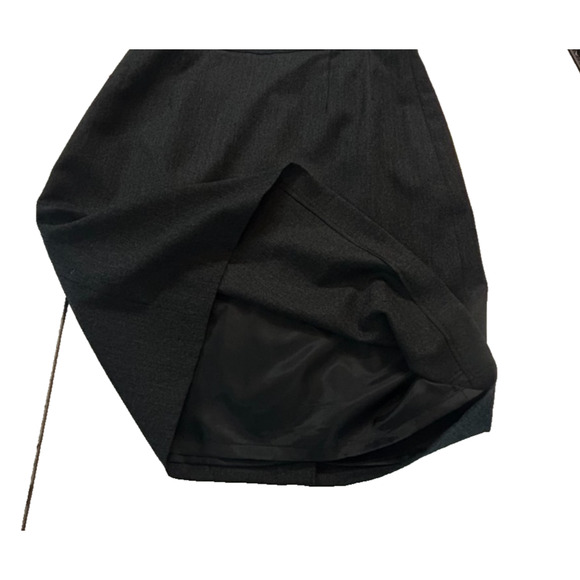 Harve Bernard Wool Pencil Midi Skirt 14 Gray Lined Classic Office Career NWT - Picture 7 of 10